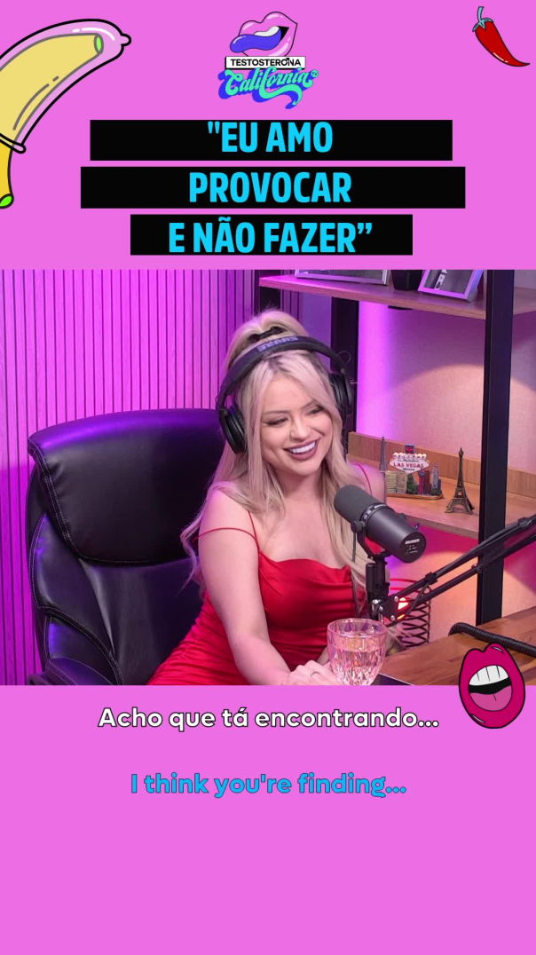 "Eu amo provocar e não fazer"😈